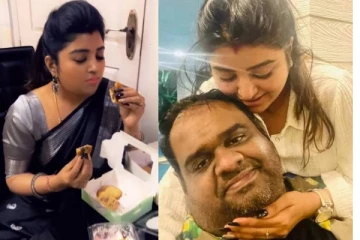 டயட்டில் கணவர்! வயிறு முட்ட முட்ட வெளுத்து கட்டிய மகாலட்சுமி - வாய்பிளக்கும் ரசிகர்கள்