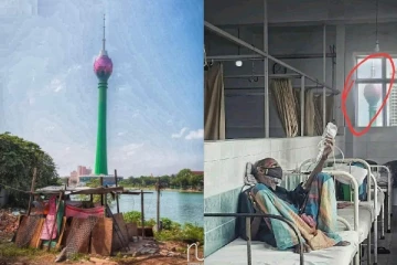 வானளாவ உயர்ந்து நிற்கும் தாமரை கோபுரத்தின் அடிவாரத்தில் உள்ள மக்களின் நிலை