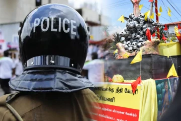 முள்ளிவாய்க்கால் சென்ற ஊர்தியை மறித்த பொலிஸாரால் ஏற்பட்ட குழப்பநிலை