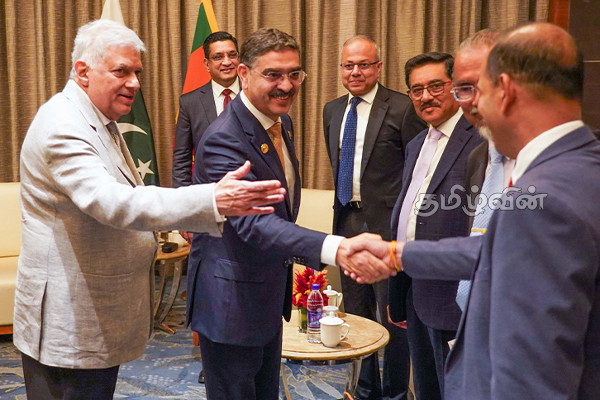 ரணில் - பாகிஸ்தான் பிரதமர் சந்திப்பு (Photos) | Ranil Pakistan Prime Minister Meeting