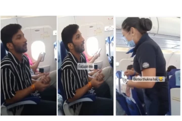 நான் எச்சிலை துப்ப வேண்டும்... ஜன்னலை திறங்க... - விமான பணிப்பெண்ணை வம்புக்கு இழுத்த நபர்..!