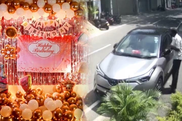 பிறந்தநாள் பரிசு கொடுப்பதற்காக திருடப்பட்ட கார்