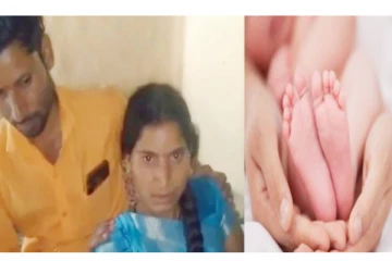 பெண் குழந்தை பிறந்ததால் ஆத்திரம் - மனைவிக்கு இரும்புக் கம்பியால் சூடு வைத்து கணவன் சித்ரவதை - அதிர்ச்சி சம்பவம்