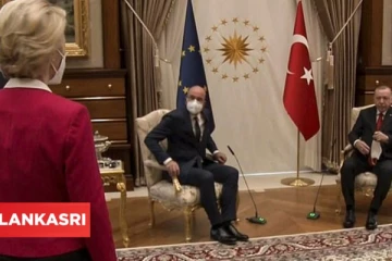 பெண்கள் உரிமைகள் குறித்து பேச துருக்கி சென்ற பெண் தலைவருக்கு நேர்ந்த அவமரியாதை: வெளியான வீடியோ