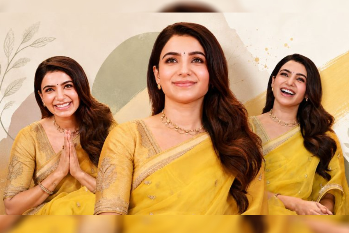 நடிகை சமந்தா அணிந்திருக்கும் மஞ்சள் நிற புடவையின் விலை எவ்வளவு தெரியுமா.. விவரம் இதோ | Actress Samantha Recent Yellow Saree Price