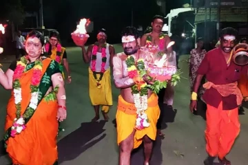 மக்களவை தேர்தல்: 'அவர் ஜெயிக்கணும்' - குடும்பத்துடன் அக்னி சட்டி எடுத்த நடிகர் கஞ்சா கருப்பு!