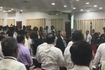 யாழ் மாவட்ட செயலகத்தில் ஜனாதிபதி ரணில்; படையினர் குவிப்பு