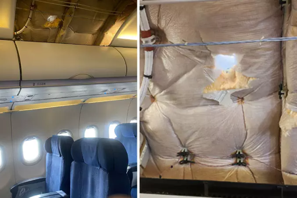 விமானத்தை தாக்கிய துப்பாக்கி குண்டால் பரபரப்பு! | Excitement Due To The Gun That Attacked The Plane