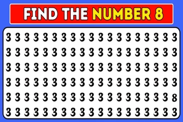 8 வினாடிகளில் மறைக்கப்பட்ட எண் 8 ஐக் கண்டுபிடிக்க முடியுமா?