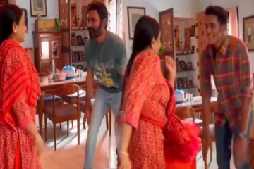 மருமகனுக்கு டான்ஸ் மாஸ்டரான தனுஷ்- இணையவாசிகள் கவனத்தை தொட்ட Video