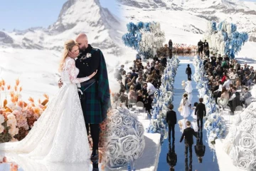 சுவிட்சர்லாந்தில் நடைபெற்ற பிரம்மாண்டமான திருமணம்: அசர வைக்கும் காட்சிகள்