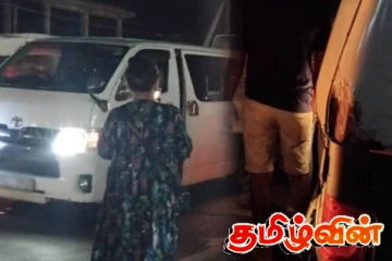 கிளிநொச்சி வைத்தியசாலை முன்பாக சற்று முன் விபத்து