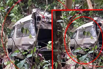 அதிகாலை இடம்பெற்ற கோர விபத்தில் ஒரே குடும்பத்தை சேர்ந்த ஐவர் படுகாயம்