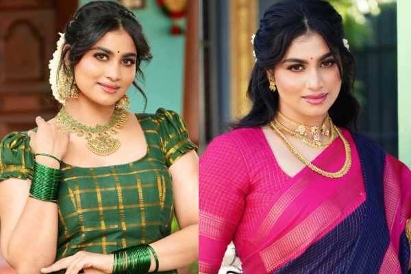 சிகப்புநிற லெஹங்காவில் மின்னும் நடிகை ஷிவானி நாராயணன்..புகைப்படங்கள்.. | Actress Shivani Narayanan Recent Photos Post