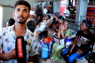 கொழும்பில் பல மணி நேரமாக காத்திருக்கும் தமிழர்கள் (Video)