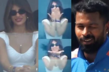 இந்தியா - பாகிஸ்தான் போட்டி!! எல்லார் கண்ணும் ஹர்திக் பாண்டியாவின் காதலி மீதுதான்..