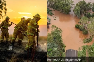 அவுஸ்திரேலியாவில் ஒரே நேரத்தில் காட்டுத்தீ, பெருவெள்ளம்: பொதுமக்களுக்கு விடுக்கப்பட்ட எச்சரிக்கை