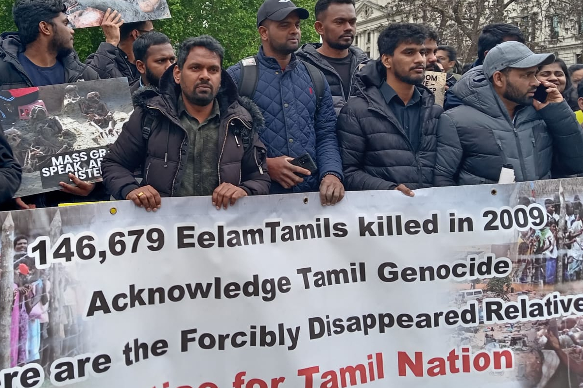 லண்டன் நாடாளுமன்றம் முன்பாகத் திரண்ட புலம்பெயர் தமிழர்கள்! | Mullivaikkal 17 Protest At London Parliament