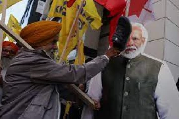 இந்திய அரசாங்கத்திற்கு எதிராக கனடாவில் எதிர்ப்பு போராட்டம்