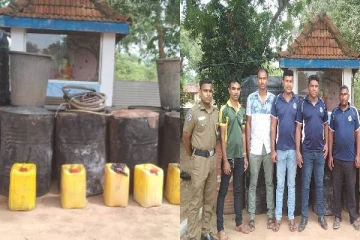 பொலிஸாருக்கு கிடைத்த இரகசிய தகவல்! கிளிநொச்சியில் ஐவர் கைது(Video)