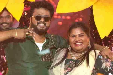 Mr&Mrs சின்னத்திரை நிகழ்ச்சியில் சந்தோஷ செய்தி சொன்ன நடிகை இந்திரஜா...