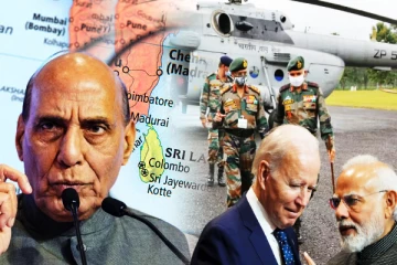 இந்திய பாதுகாப்பு அமைச்சர் ராஜ்நாத் சிங்வுடன் இலங்கைக்குள் நுழையும் புலனாய்வு அதிகாரிகள் (Video)