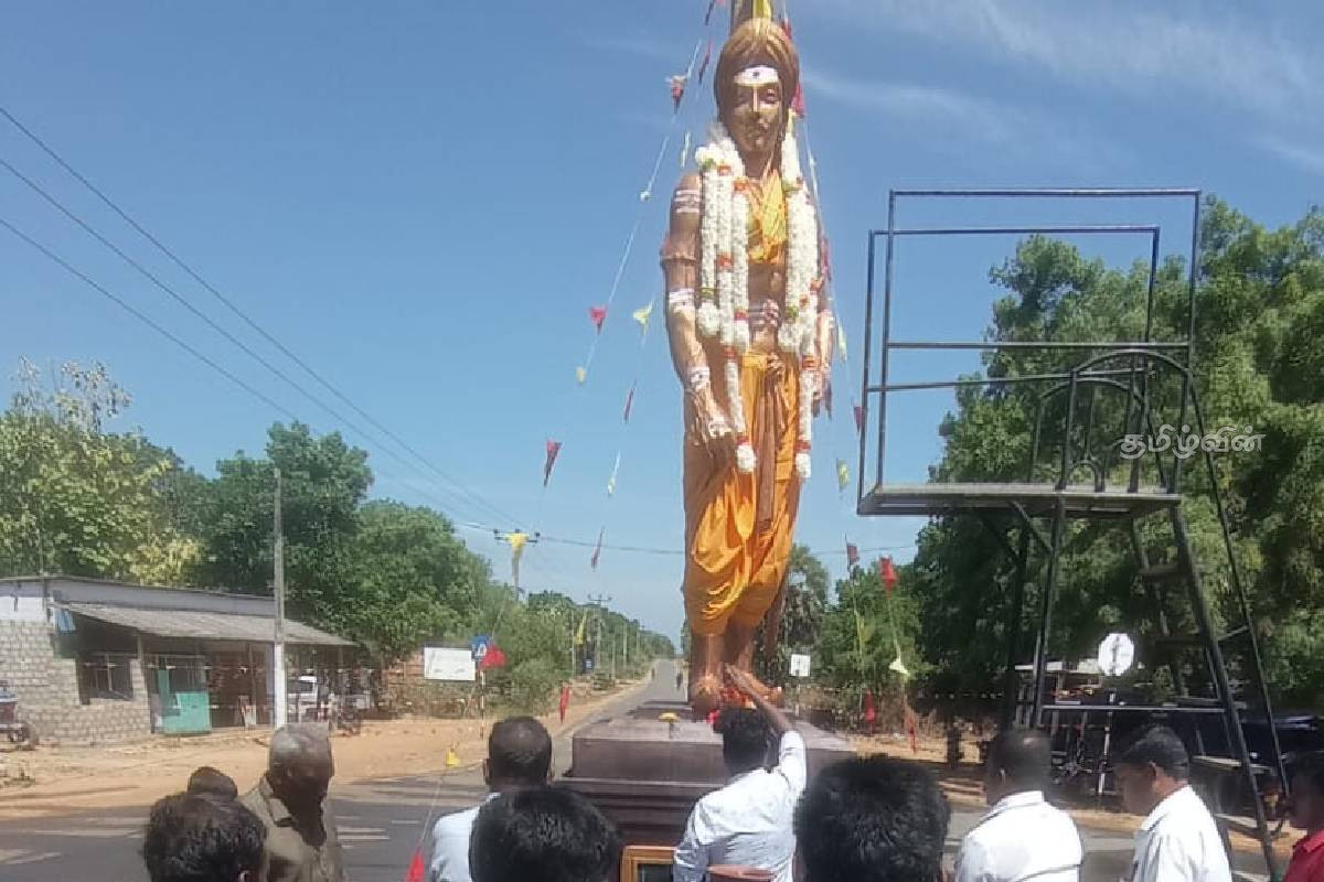 அக்கிராசன் மன்னன் சிலை கிளிநொச்சியில் திறந்து வைப்பு | Worship Of The Statue Of King Akkiraja