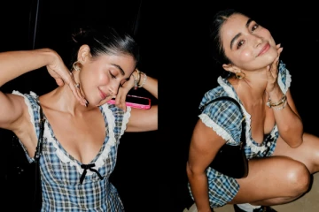 பார்ட்டிக்கு உச்சகட்ட கவர்ச்சி உடையில் சென்ற பூஜா ஹெக்டே