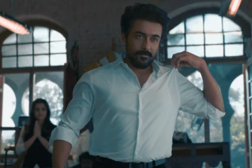 RJ பாலாஜி தான் வில்லனா.. சூர்யாவின் மிரட்டலான "கருப்பு" பட ட்ரெய்லர்