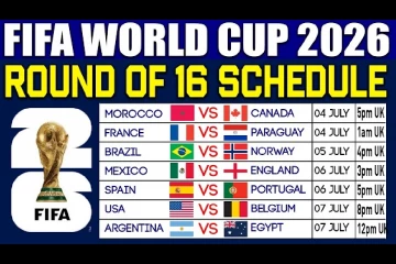 මේ දවස්වල ලෝකෙම පිස්සු වට්ටපු FIFA ලෝක කුසලානයේ පුන පුනා බලා සිටි පුවත මෙන්න - 16 දෙනාගේ වටයේ කාලසටහන
