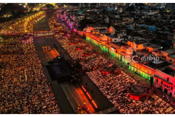 ஒளிவெள்ளத்தில் ராம பூமி..! அயோத்தியில் 26 லட்சம் தீபம் ஏற்றி உலக சாதனை | Ayodhya Deepotsav New World Record With Lakh Diyas