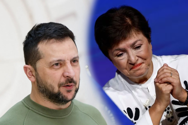 International Monetary Fund, 900 million US Dollars, Ukraine, IMF chief Kristalina Georgieva, Ukrainian President Volodymyr Zelenskiy, உக்ரைனுக்கு ரூ. 30000 கோடி கடன் தர IMF ஒப்புதல்