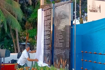 மட்டக்களப்பில் சீயோன் தேவாலயத்தில் உயிரிழந்தவர்களின் பெயர்கள் பொறிக்கப்பட்ட நினைவு தூபி திறந்து வைப்பு