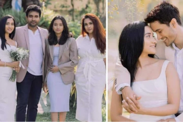 චන්න ගයත්රී යුවලගේ ආදරණීය ලොකු දුව මලීෂා ඇයගේ කඩවසම් පෙම්වතා සමඟින් සුබ නැකතින් විවාහ ගිවිස ගනී (PHOTOS)