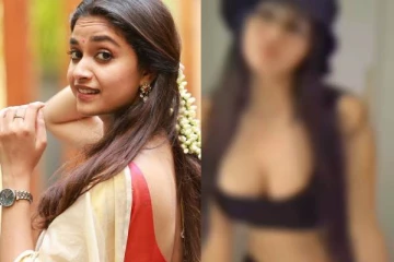 கீர்த்தி சுரேஷா இது?.. வெறும் அந்த உடையில் இருக்கும் வீடியோ வைரல்