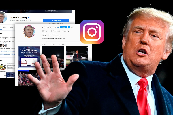 மீண்டும் பேஸ்புக் மற்றும் இன்ஸ்டாவில் குதித்த டிரம்ப்! | President Trump Jumped On Facebook And Instagram
