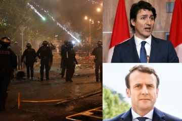 பிரான்சில் பற்றியெரியும் கலவரம் குறித்து மேக்ரானிடம் பேசிய ட்ரூடோ