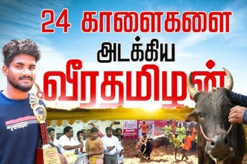 24 காளைகளை அடக்கிய வீர தமிழன்