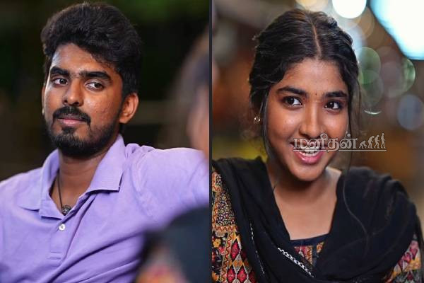 ஒரே சைக்கிளில் தர்ஷன்- அன்புக்கரசி