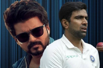 மைதானத்தில் வாத்தி கமிங் ஸ்டேப் போட்ட கிரிக்கெட் வீரர் அஸ்வின்..! ரசிகர்களை உற்சாக படுத்திய வீடியோ..