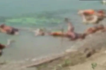 கங்கையில் மிதக்கும் பி்ணங்கள் ... மாறிமாறி குறை கூறிக் கொள்ளும் மாநில அரசுகள்..அச்சத்தில் மக்கள்!