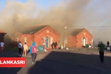 பிரித்தானியாவில் 100-க்கும் மேற்பட்டோர் இருந்த புகலிட கோரிக்கையாளர்கள் முகாமில் பயங்கர தீ விபத்து?