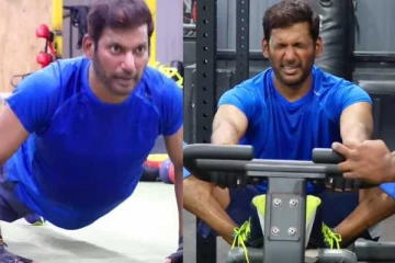 இனிமே கை நடுங்குது..கால் நடுங்குது சொல்லமுடியாது!! விஷாலின் தீவிர ஜிம் ஒர்க்கவுட்...