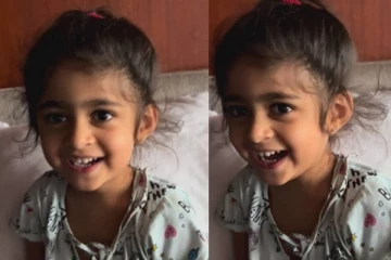 ராக்கி பாயை கலகலப்பாக்கிய குட்டி தேவதை.... மீண்டும் மீண்டும் ரசிக்க வைத்த கியூட் ரியக்சன்!