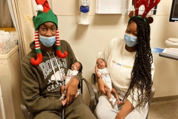 கனடாவில் ஒரே ஆண்டில் இரண்டு இரட்டைக் குழந்தைகளை பெற்றெடுத்த தம்பதி