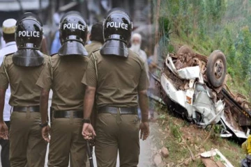 50 அடி பள்ளத்தில் பாய்ந்த மகிழுந்து ; மூவர் பலத்த காயம்