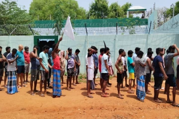 திருச்சி முகாமில் 17 ஆவது நாளாக தொடரும் இலங்கை தமிழர்களின் போராட்டம்(Video)