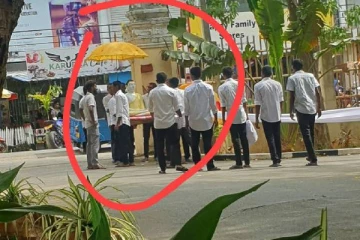 திடீரென யாழ் பல்கலைக்கழக வளாகத்தில் வைக்கப்பட்ட புத்தர் சிலை!