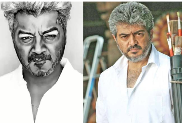 அச்சு அசலாக தல அஜித் போல் மாறிய இளைஞர் - ரசிகர்கள் அதிர்ச்சி!! | A Man Put Makeup Look Like Actor Ajith Fans Enjoy