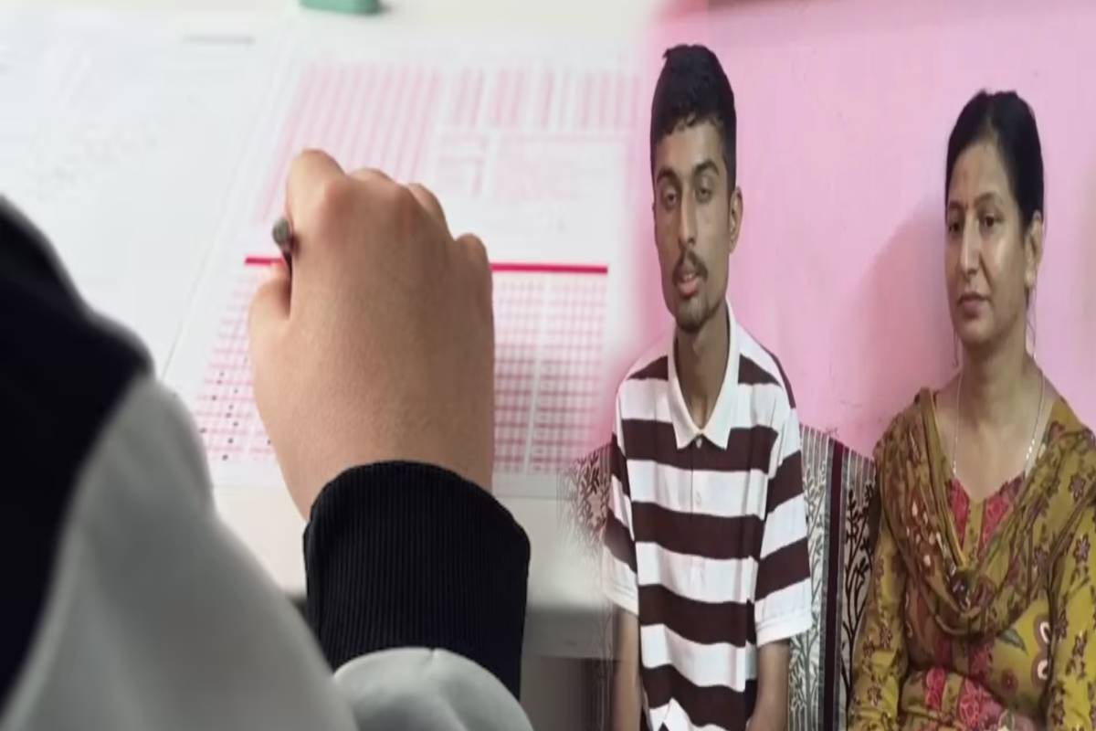 மகனின் பயிற்சியில் 82% மதிப்பெண்: 22 ஆண்டுகளுக்குப் பிறகு சாதித்த மாற்றுத்திறனாளி தாய்! | Deaf Mute Kp Woman Clears Class 10 Exam At 45 மகனின் பயிற்சியில் 82% மதிப்பெண்: 22 ஆண்டுகளுக்குப் பிறகு சாதித்த மாற்றுத்திறனாளி தாய்! | Deaf Mute Kp Woman Clears Class 10 Exam At 45